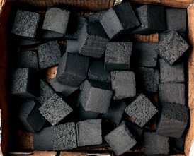 Natural charcoal briquettes production